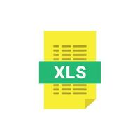 vector document excel format file.