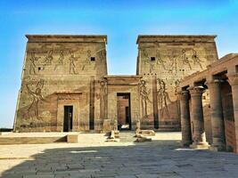 Egyptian temple on the island of Philae photo