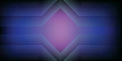 Technology abstract background with glowing dots line style shape decoration. vector