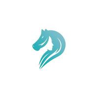 Equestrian Women Logo Icon Ideas vector