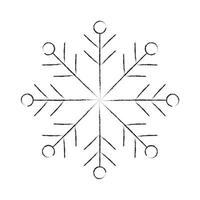 snowflake icon line art vector