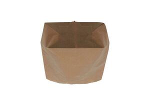 brown kraft Paper Bag isolated on white background photo