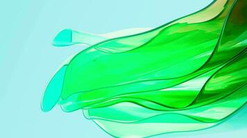 Abstract gradient glass background, 3d rendering. video