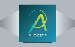 letter A logo vector design