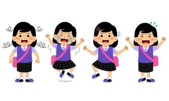 student with school uniform vector illustration