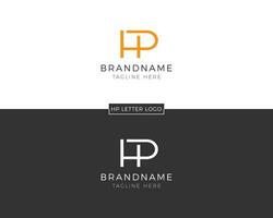 HP Letter Logo Design. Modern And Minimal PH Letters icon vector