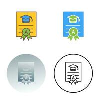 Report Card Vector Icon