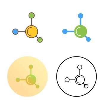icono de vector de molécula