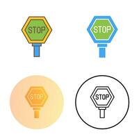 Stop Sign Vector Icon