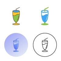 Milkshake Vector Icon