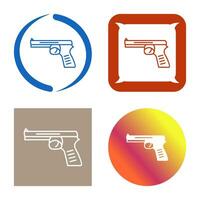 icono de vector de pistola única