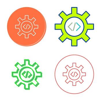 icono de vector de optimización de código único