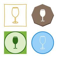 icono de vector de copa de vino