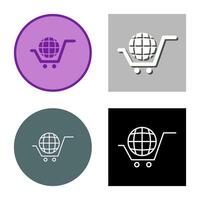 Global Shopping Vector Icon