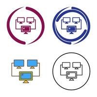 Connected Systems Vector Icon