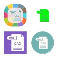 icono de vector de cad