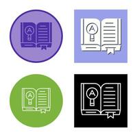 Open Book Vector Icon