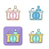 Information Desk Vector Icon