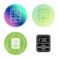 Fire Button Vector Icon