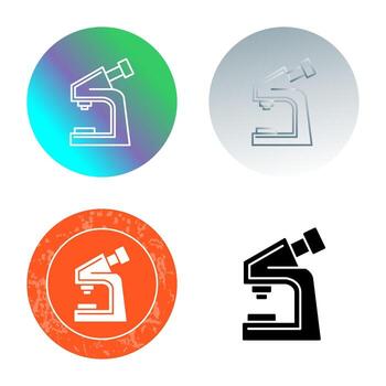 icono de vector de microscopio