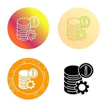 icono de vector de datos