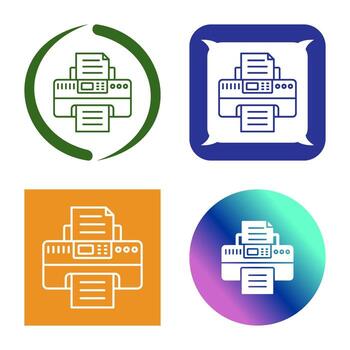 icono de vector de impresora