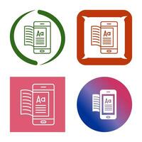 icono de vector de ebook