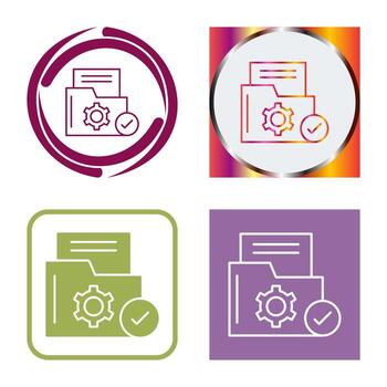 icono de vector de carpeta