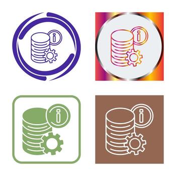 icono de vector de datos