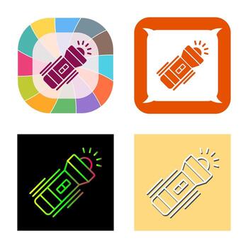 Flashlight Vector Icon