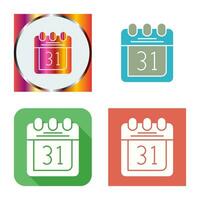 icono de vector de calendario