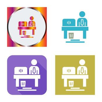 icono de vector de trabajador