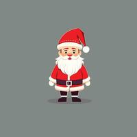 cute Santa Claus icon template free vector