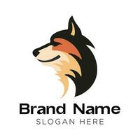 vector cute of dog head logo icon  design