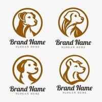 vector head of  dog logo icon  design