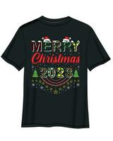 alegre Navidad camiseta diseño, Navidad camiseta diseño. camiseta diseño vector