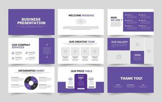 Business Presentation and Presentation slide vector