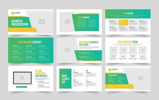 Presentation Slide Business Presentation Slide Layout. vector