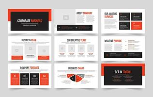 Corporate Business Presentation and Corporate Presentation slide Design. vector