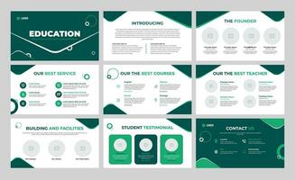 Education Presentation Template Education Google Slides Presentation Online Education Presentation Template vector