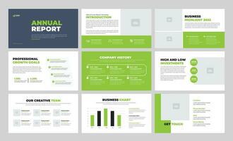 Modern Annual Report Presentation Template Annual Report Presentation vector