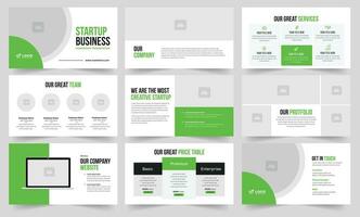 Startup Presentation Design Business Startup Slide Layout vector