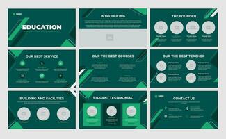 educación presentación diapositiva educación tono cubierta diapositiva diseño vector