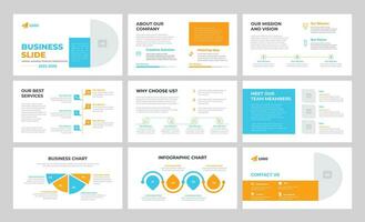 Business Presentation Template Modern Annual Report Presentation Template vector