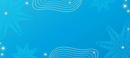 Abstract Blue Banner Background vector