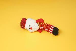 Snowman toy isolated photo