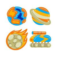 space element vector illustrattion