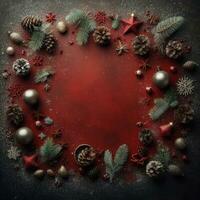 ai generative, cozy Merry Christmas background or happy New Year background. photo