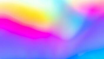 Abstract blur holographic rainbow foil iridescent background photo