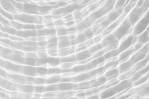 Abstract white transparent water shadow surface texture natural ripple background photo